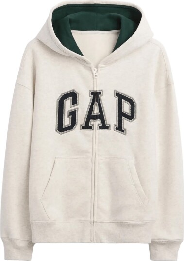 GAP Kids Vintagesoft Logo Zip Hoodie PALE GREY HEATHER BC01 164/176 GAP Kids Vintagesoft Logo Zip Hoodie PALE GREY HEATHER BC01 164/176