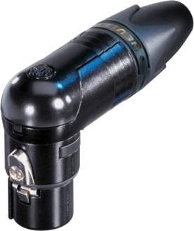 Neutrik Nc10frx-14-B Xlr Sort Cat5e 18/14 Nikkel/Gull Ip40