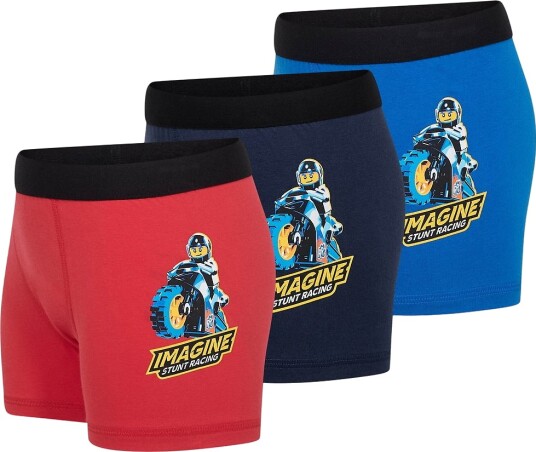 LEGO® Wear City Boxershorts 3 pack LwaGan Blå/Rød LEGO® Wear 2 år (92) Boxershorts