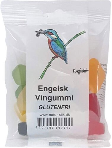 Kingfisher Engelsk vingummi Glutenfri 80 g Kingfisher Engelsk vingummi Glutenfri 80 g