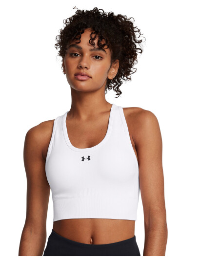 Under Armour Vanish Seamless Mid Bra - White - XL Under Armour Vanish Seamless Mid Bra - White - XL