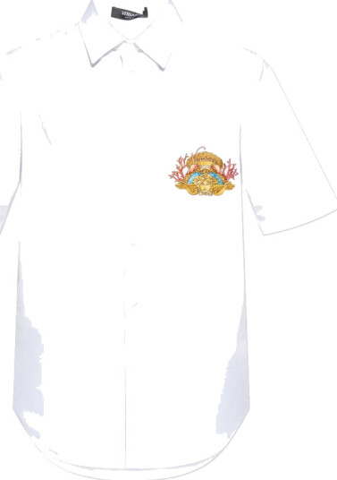 Versace Herre Skjorter Hvit S, Versace Herre Skjorter Hvit S,