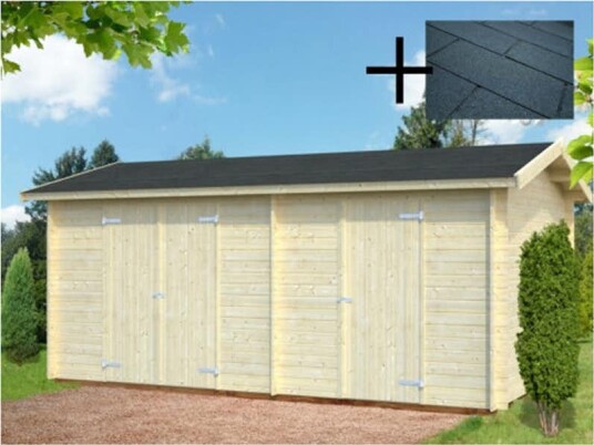 Redskapsbod Palmako Jari 8,9 m2 med Takshingel
