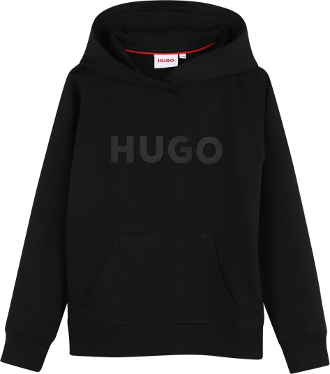 Hugo Kids Hooded Sweatshirt Black 152