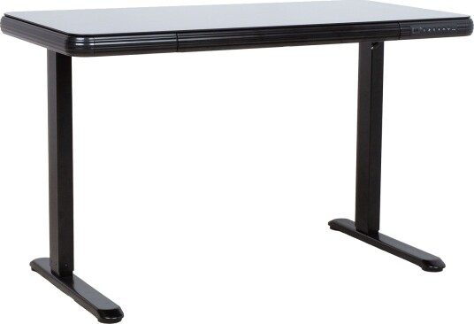 Skrivebord HOME4YOU Ergo Fit med 1 motor 122x62x73,5-118 cm Svart - Svart
