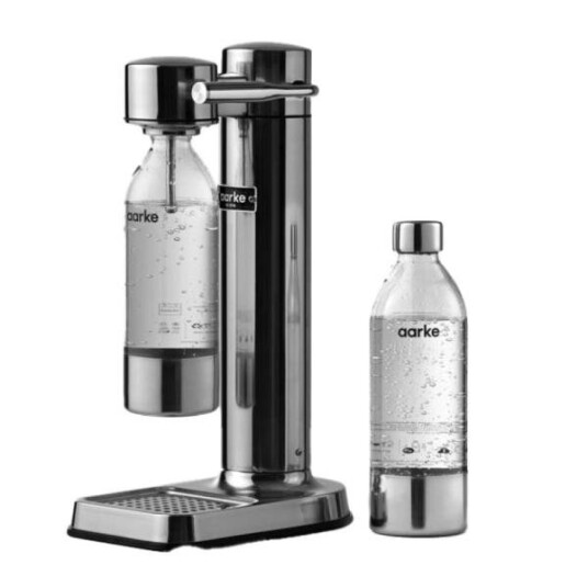 Aarke  Carbonator III INT Bundle C3 kullsyremaskin polert stål m/PETflaske