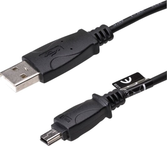 Akyga Ak Usb 22   Usb Kabel   Usb Hann Til Mini Usb Type Ab Hann   Usb 2.0   1 M   Svart