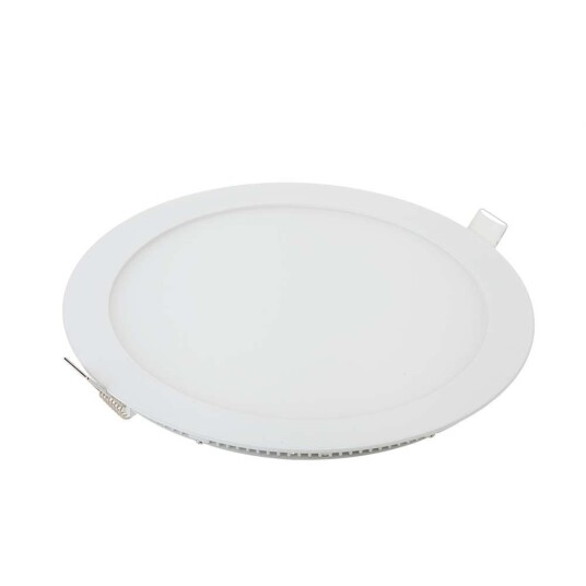 V Tac 6W LED panel downlight Hull: Ø11 cm Mål: Ø12 cm 230V Dimbar : Ved tilkjøp Kulør : Varm