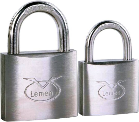 Lemen Hengelås 40 mm Rustfri Kort Bøyle 62 mm