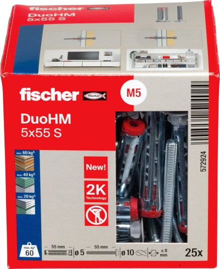 Fischer Plateanker Duohm 5 X 55 S TX20 A25 Fischer Plateanker Duohm 5 X 55 S TX20 A25