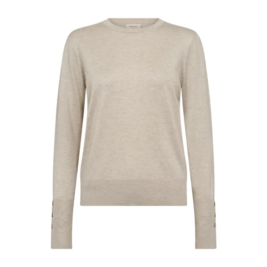 Freequent Dame Strikkevarer Beige XL Freequent Dame Strikkevarer Beige XL