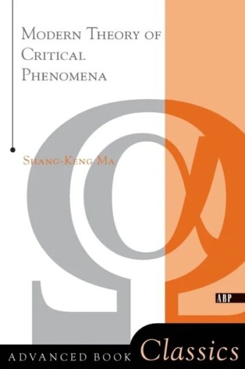 Modern Theory Of Critical Phenomena Av Shang-Keng Ma