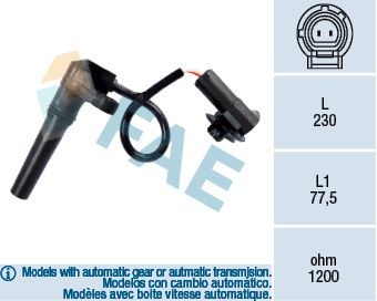 Turtallsensor, automatgir FAE 79281