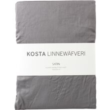 Kosta Linnewäfveri Satin Dra-på-laken 160x200 Grå