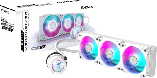 Gigabyte AORUS Waterforce II 360 Alt-i ett Væskekjøler 12 cm Hvit Gigabyte AORUS Waterforce II 360 Alt-i ett Væskekjøler 12 cm Hvit