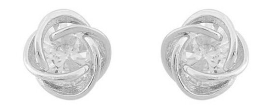 Snö Of Sweden Sevilla Earring Silver/Clear 8mm Snö Of Sweden Sevilla Earring Silver/Clear 8mm