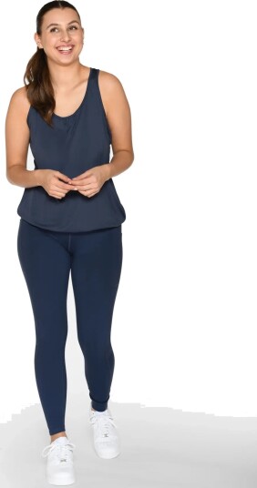 ZEBDIA Women Sports Top 2 Pack Navy S