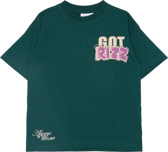 The New Deep Teal Regan Oversize S_S Tee 11 12 år