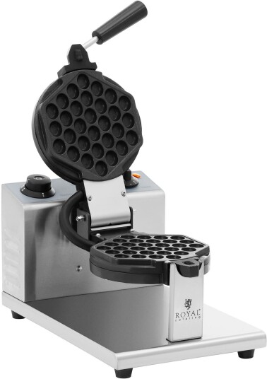 Boblevaffeljern rund 1 stor vaffel 1200 W Royal Catering RCWM-1200-R2 Boblevaffeljern rund 1 stor vaffel 1200 W Royal Catering RCWM-1200-R2