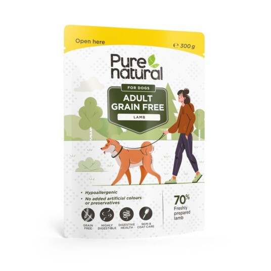 Purenatural Dog Adult Grain Free Lamb Våtfôr 300 G