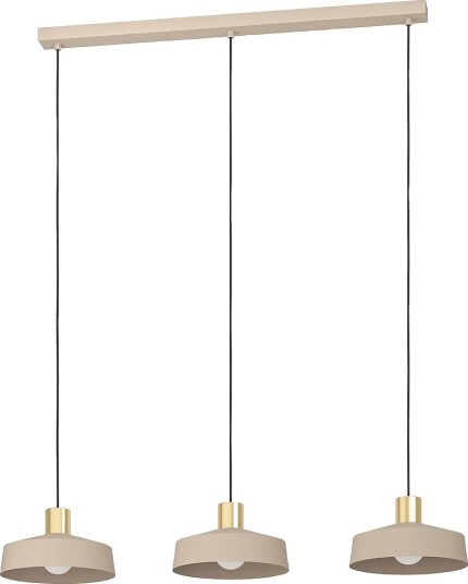 EGLO Pendel Valdiola 3 Light Beige Takpendler EGLO Pendel Valdiola 3 Light Beige Takpendler