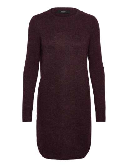 Vero Moda Maternity Vmmdoffy Ls O Neck Dress Ga Noos   Burgundy   S