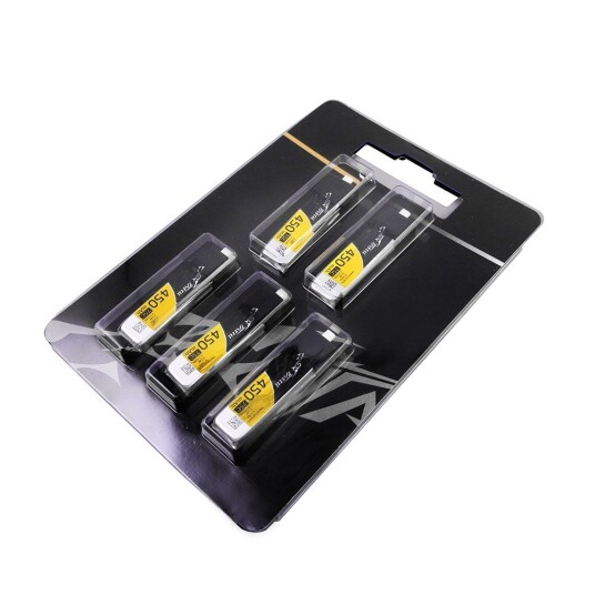 Gens 1s   450mAh - 75C - Gens Ace TattuHV BT2.0 5stk
