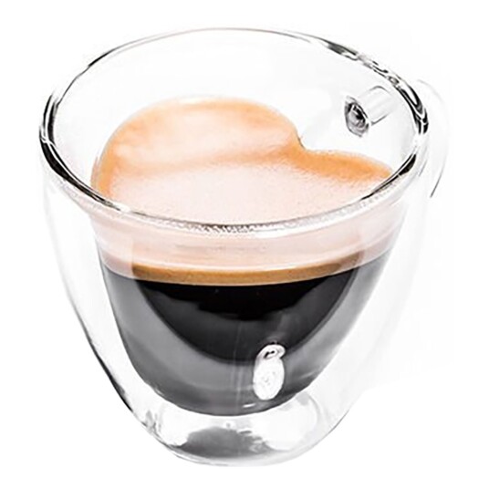 Gadget Master Dobbeltvegget Glasskopp Hjerte