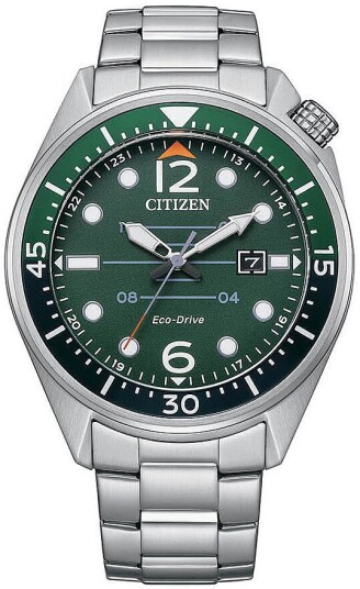 Citizen Herreklokke AW1715 86X Seaplane Grønn/Stål Ø44 mm Citizen Herreklokke AW1715 86X Seaplane Grønn/Stål Ø44 mm