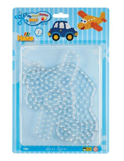 Hama Iron on Bead Plates Maxi - Car and Airplane Hama Iron on Bead Plates Maxi - Car and Airplane