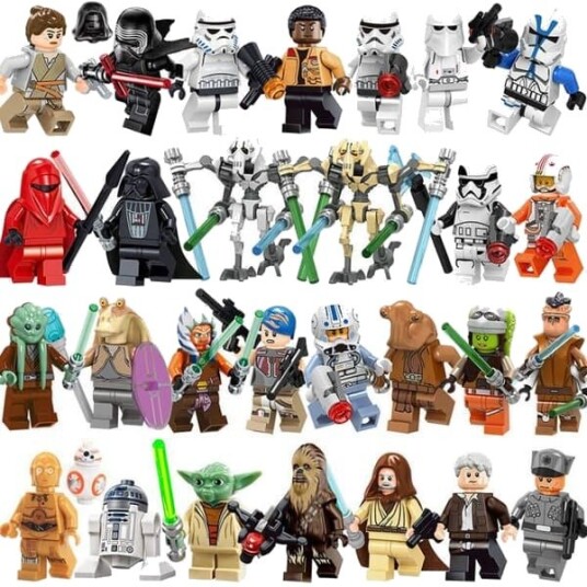 29 Stk. Star Wars Byggeklosser Minifigurer Luke Darth Vader-XF21- 29 Stk. Star Wars Byggeklosser Minifigurer Luke Darth Vader-XF21-