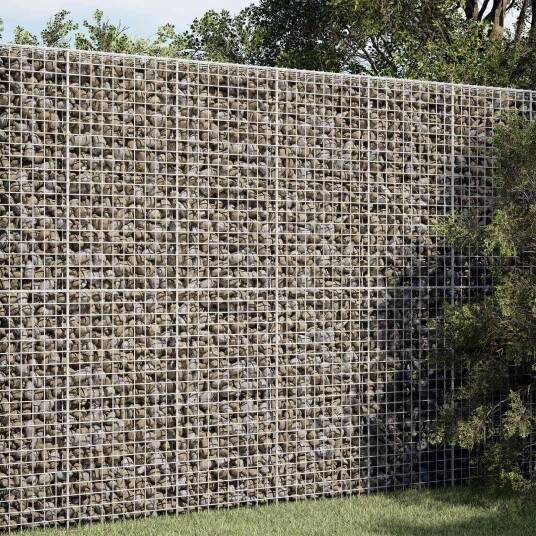 vidaXL Gabion med 5 mm Tråd og 5x5 cm Maske 50x50x200 cm