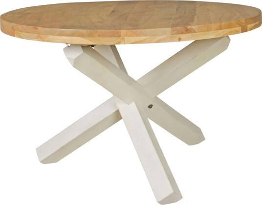 Spisebord Wohnling Rund 120 cm heltre landlig stil Akasie - Akasie