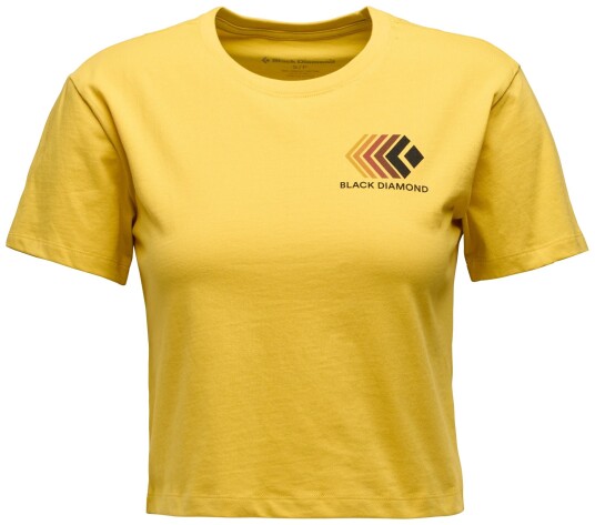 Black Diamond Faded Crop SS Tee W"s soft ochre M