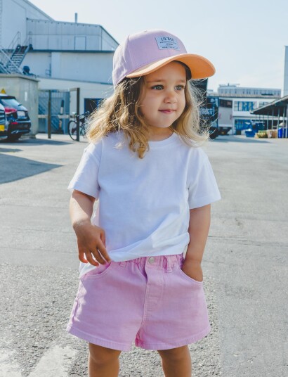 Lil" Boo Organic Block Snapback Pink 3 7Y