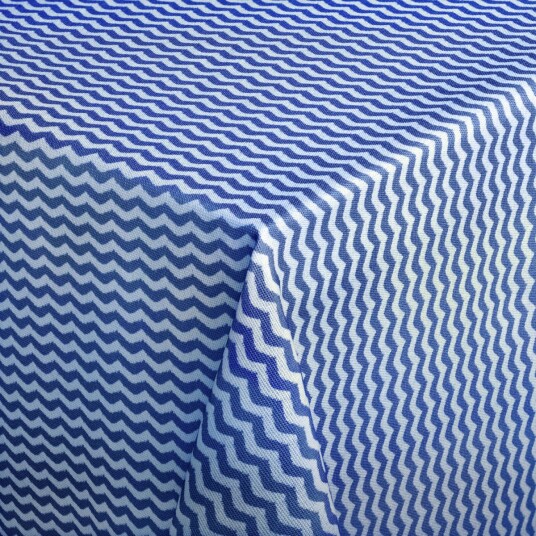 ERWIN M. Duk Waves kvadratisk; 110x140 cm (BxL); Blå; Rektangulær ERWIN M. Duk Waves kvadratisk; 110x140 cm (BxL); Blå; Rektangulær