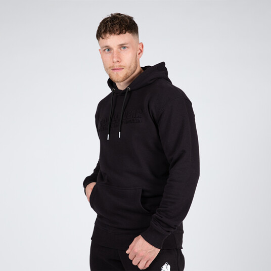 Crowley Oversized Men's Hoodie, Black Svart Large