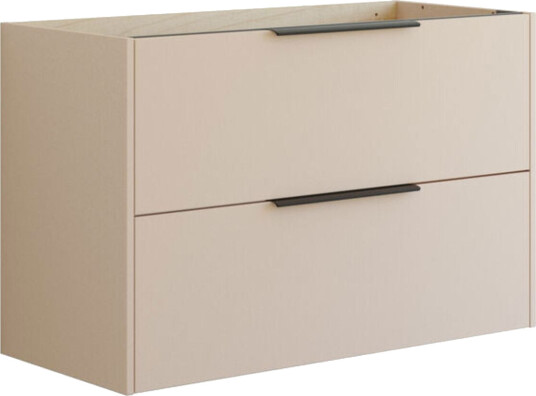Dansani Mido+ Classic Glatt Servantskap 2 Skuff Sand Matt / 100cm Dansani Mido+ Classic Glatt Servantskap 2 Skuff Sand Matt / 100cm