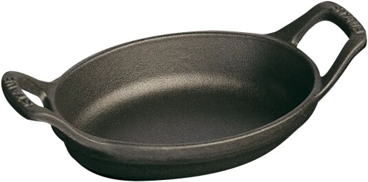Staub oval ovnsform støpejern 37 cm Svart