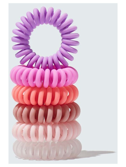 Hold On Tight Hair Rings 6-Pack, Pink/Purple Hold On Tight Hair Rings 6-Pack, Pink/Purple