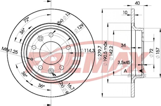 Bremseskive FREMAX BD-3268