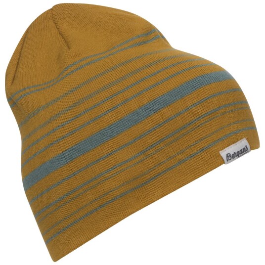 Bergans  Striped Beanie   13918 GoldenYellow/Lt ForestFrost onesize