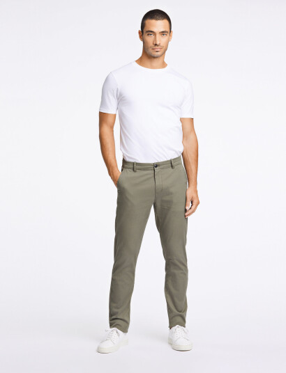 Lindbergh Superflex Chino Pants - Green - 31 x 32