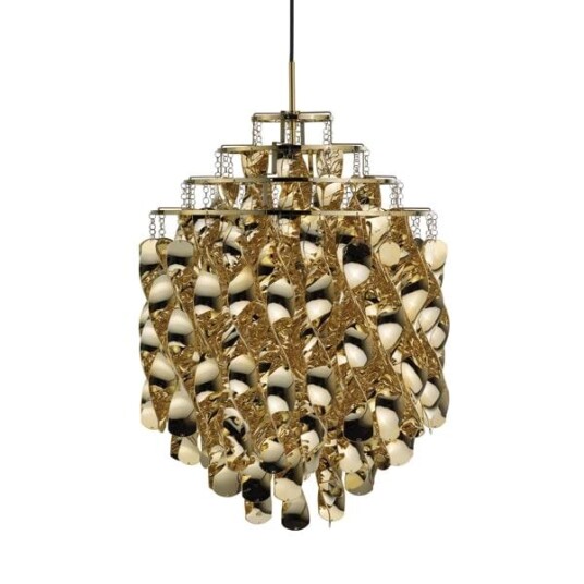 Verner Panton Spiral SP01 Taklampe Gull Verner Panton Spiral SP01 Taklampe Gull