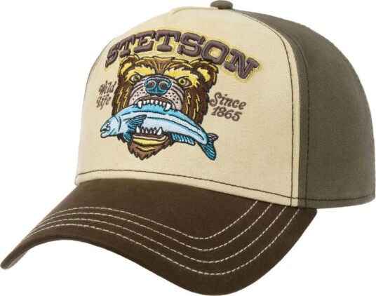 Stetson Trucker Cap Wild Life OneSize, Green/Beige/Brown