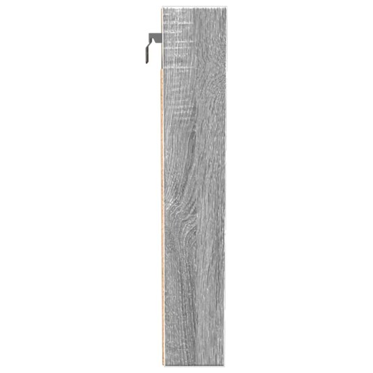  Hyller grå sonoma 100x8,5x50 cm konstruert tre
