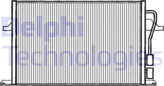 Kondensator, klimaanlegg DELPHI TSP0225112 Kondensator, klimaanlegg DELPHI TSP0225112