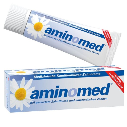 Aminomed kamilletannkrem Aminfluorid Aminomed kamilletannkrem Aminfluorid