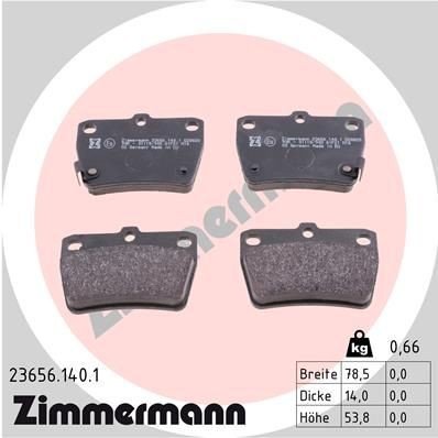 Bremseklosser ZIMMERMANN 23656.140.1