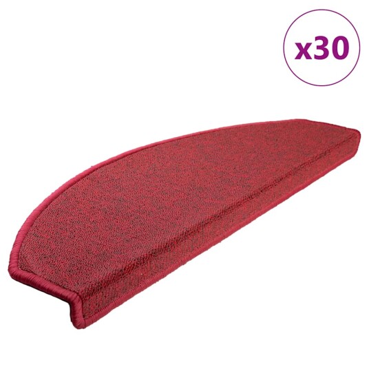  Trappematter 30 stk bordeaux rød 65x24x4 cm 8721288458735
